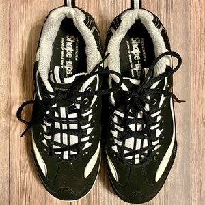 Sketcher Shape-ups, Original Black/White, Size 8.5
